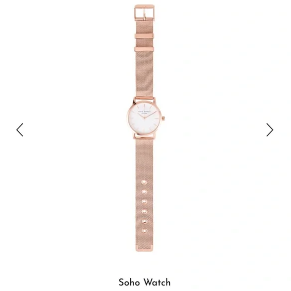 Eddie Borgo Accessories Eddie Borgo Rose Gold Soho Watch